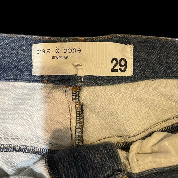 rag & bone Blue Straight Ankle Jeans - Picture 8 of 13
